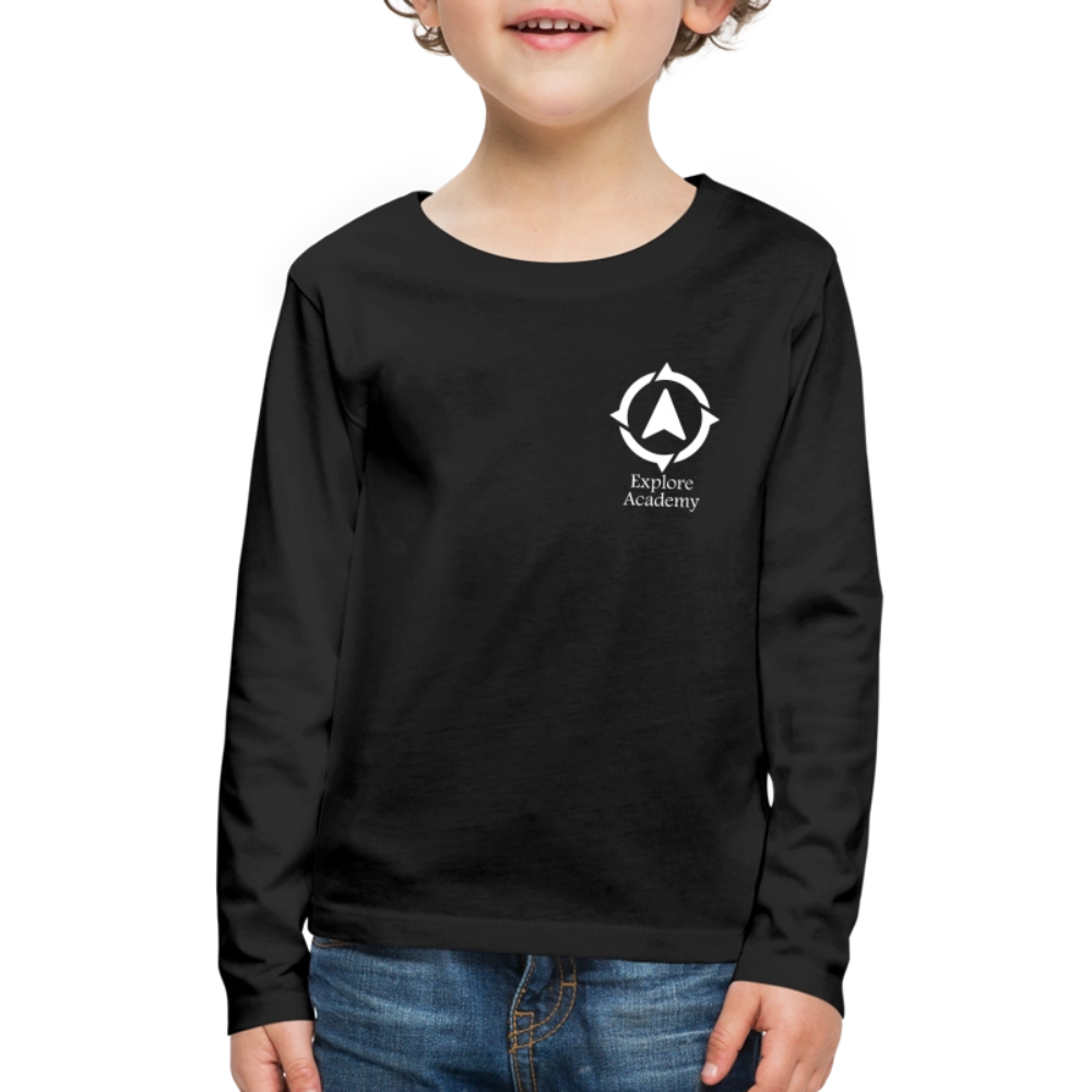 Explore Academy Kids Long Sleeve T-Shirt - black
