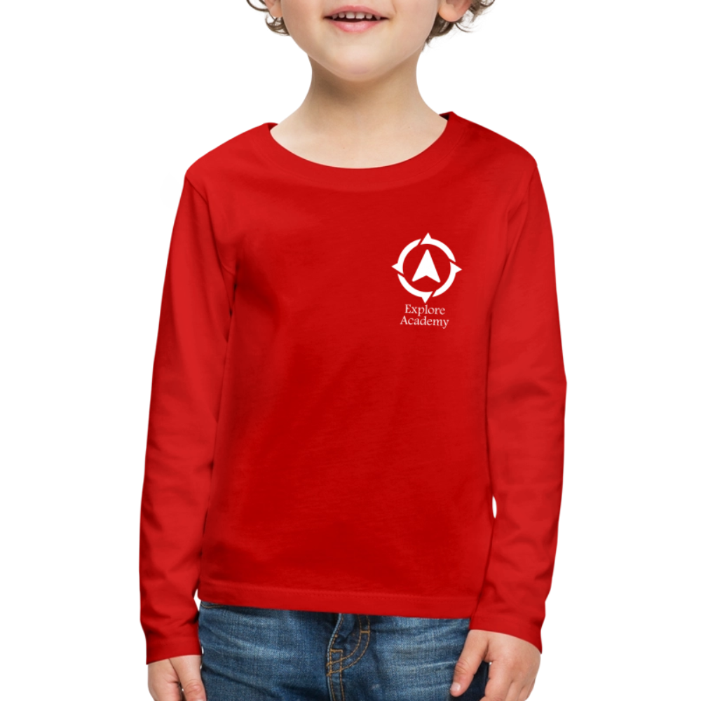 Explore Academy Kids Long Sleeve T-Shirt - red