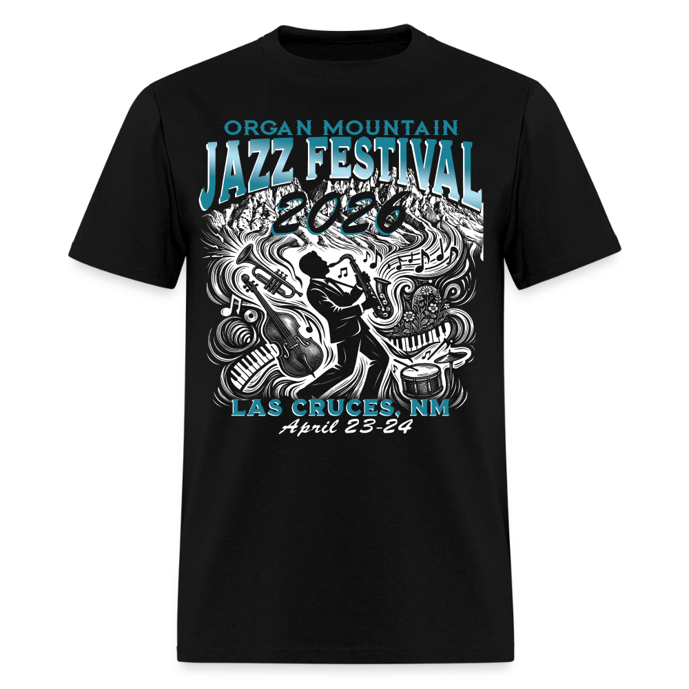 2026 Organ Mountain Jazz Festival Event T-Shirt - black