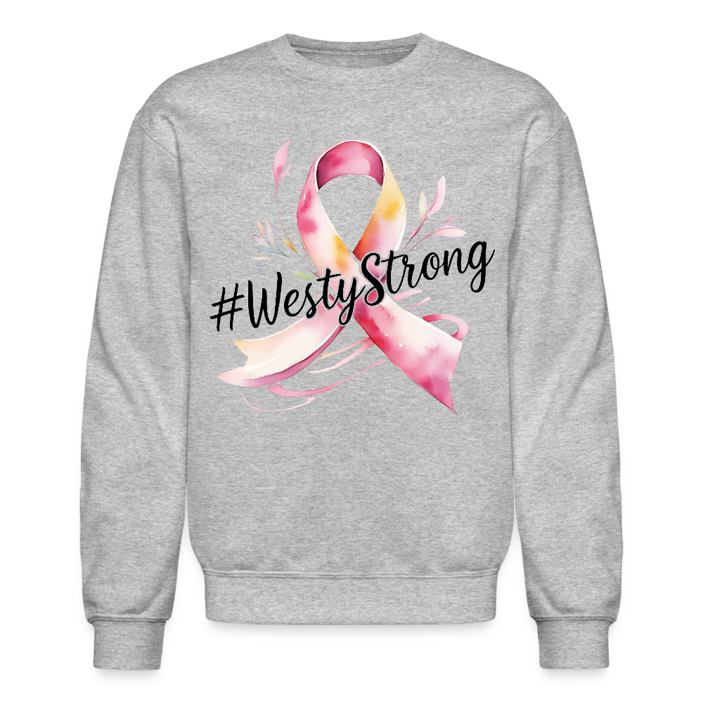 #WestyStrong Adult Crewneck Sweatshirt - heather gray