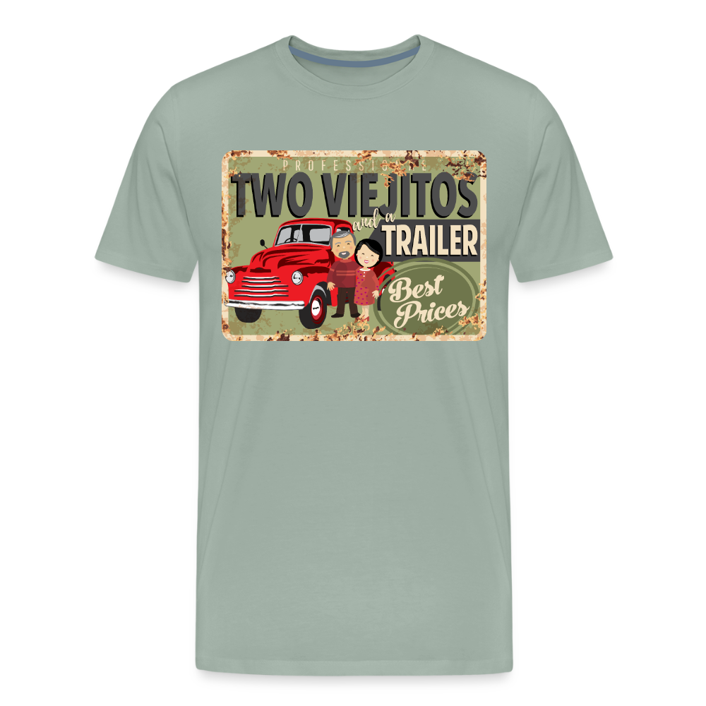 Two Viejitos - steel green