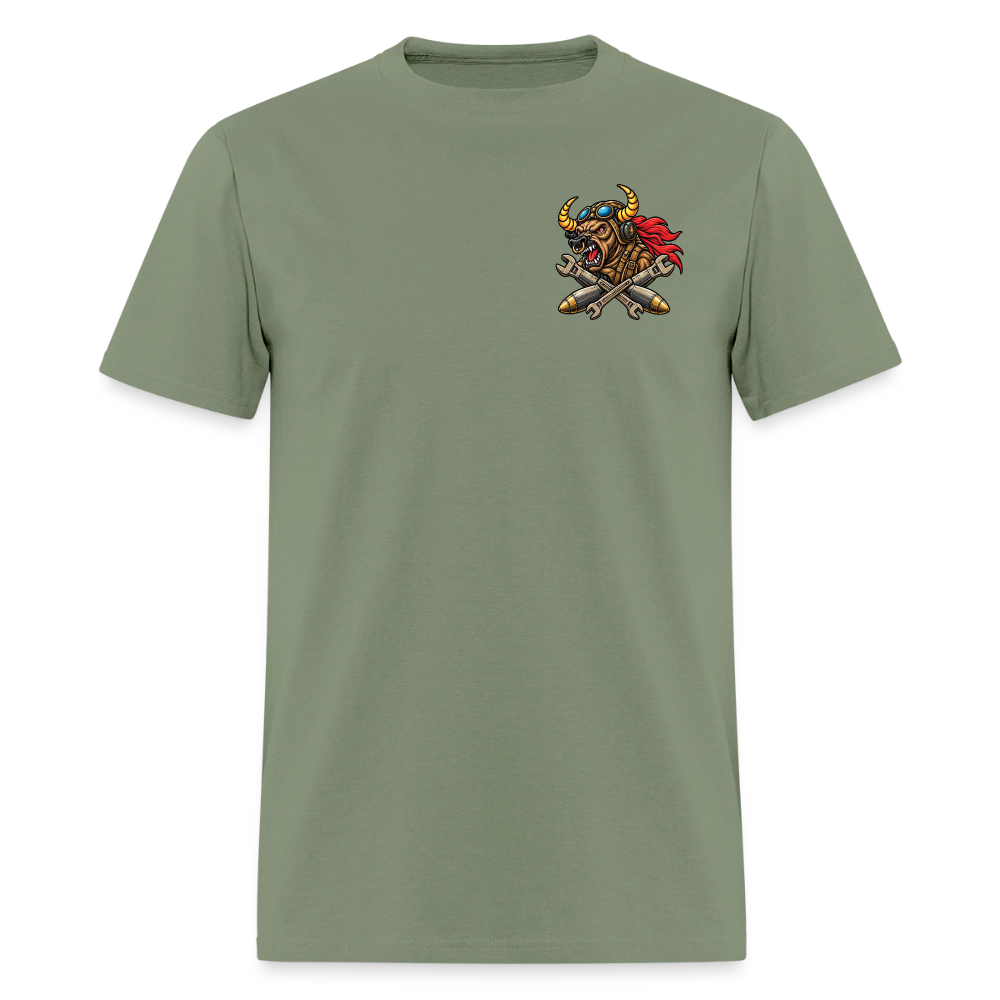 332 ECES Epic Fury Red Tail Logo T-Shirt - military green