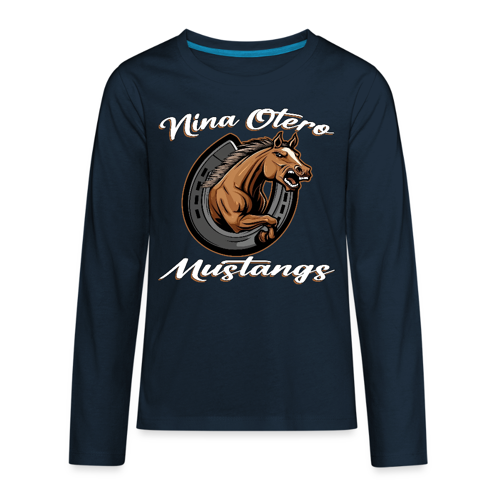 Nina Otero Kids Long Sleeve T-Shirt - deep navy