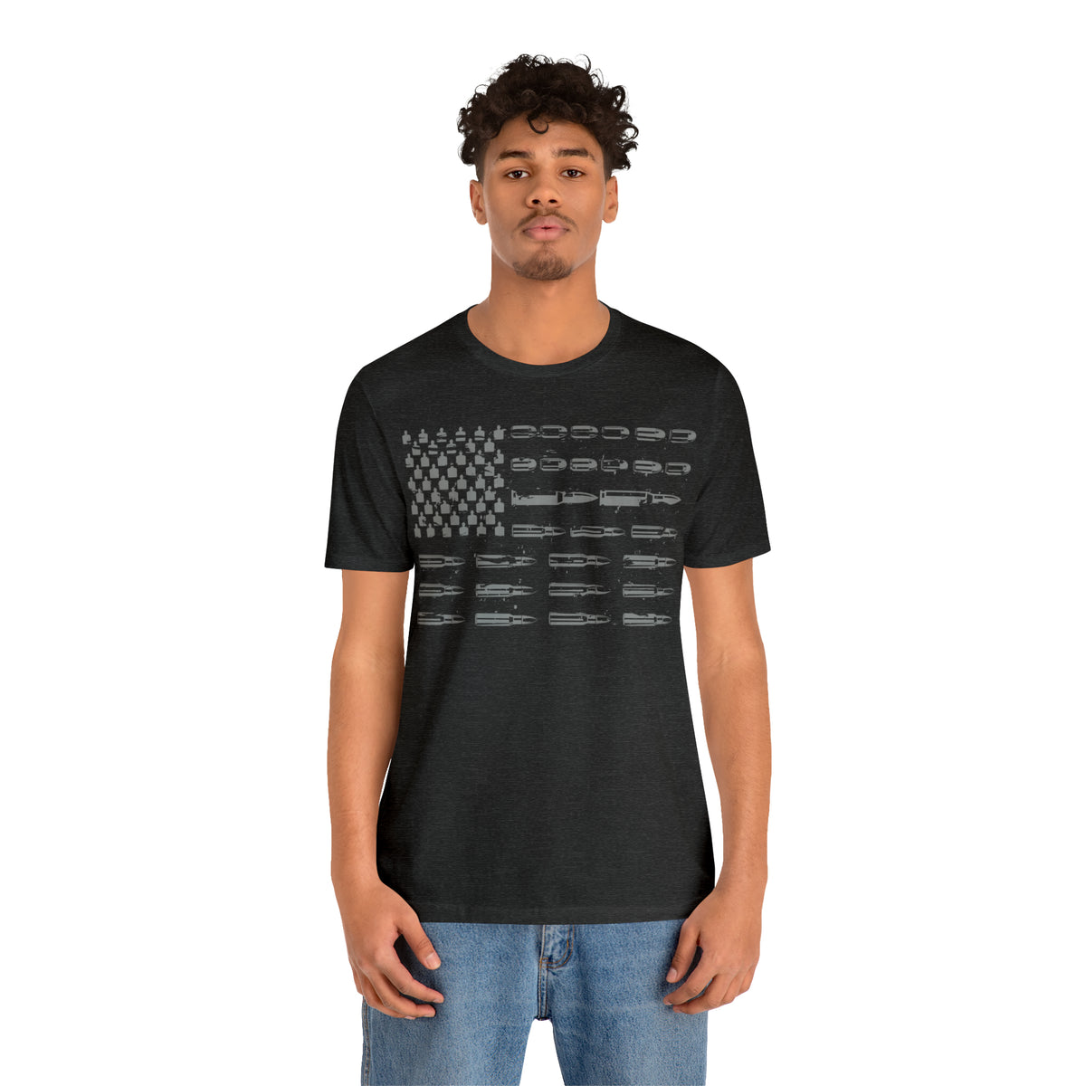 American Flag Bullets Graphic T-Shirt