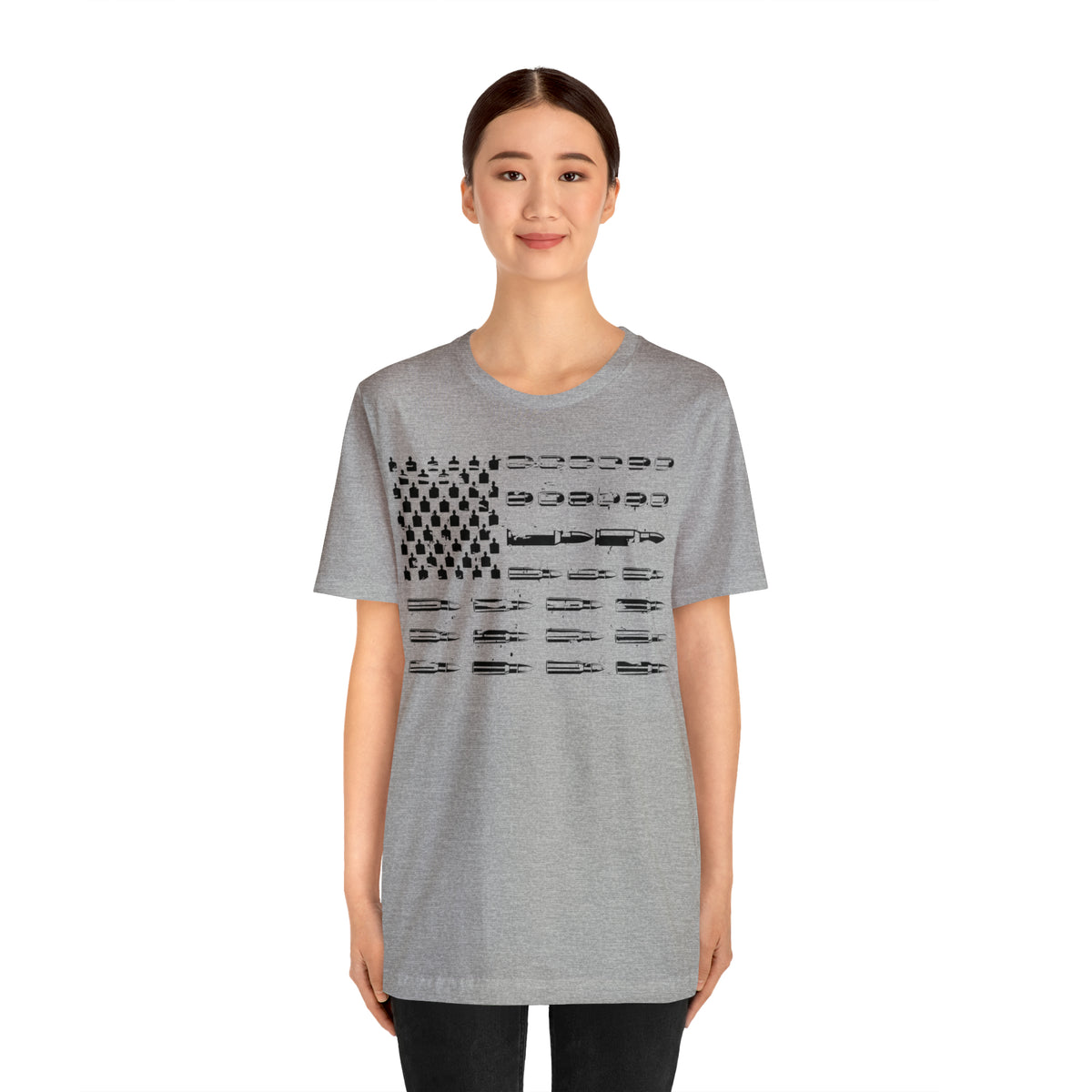 American Flag Bullets Graphic T-Shirt