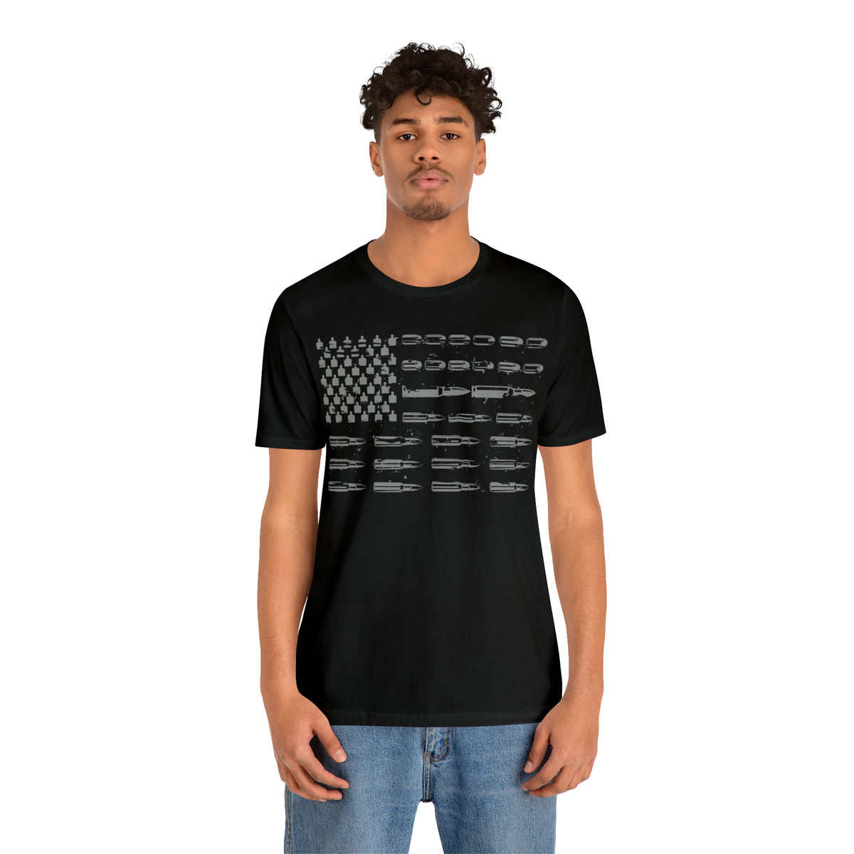 American Flag Bullets Graphic T-Shirt