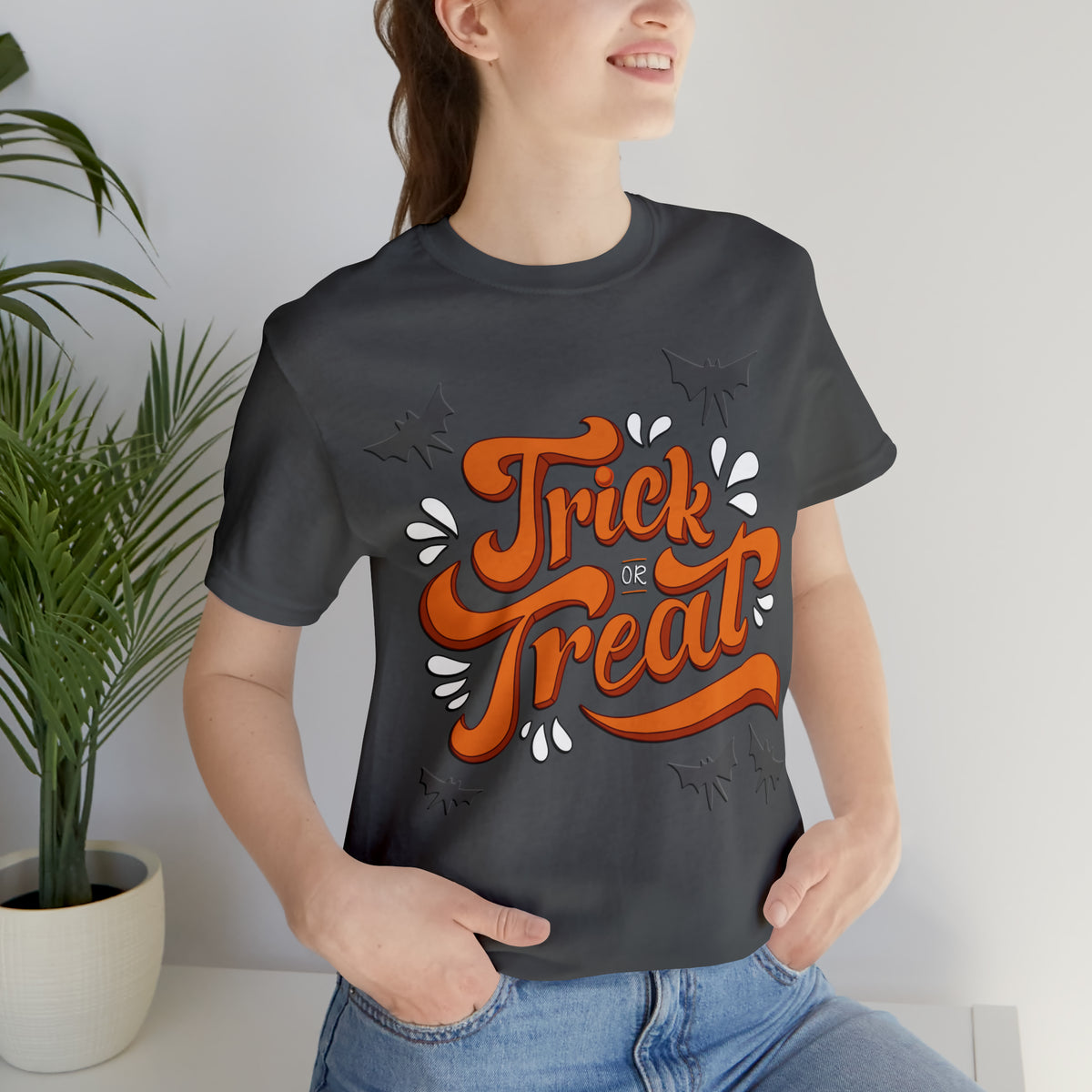 Spooktacular &#39;Trick or Treat&#39; Halloween Graphic T-Shirt