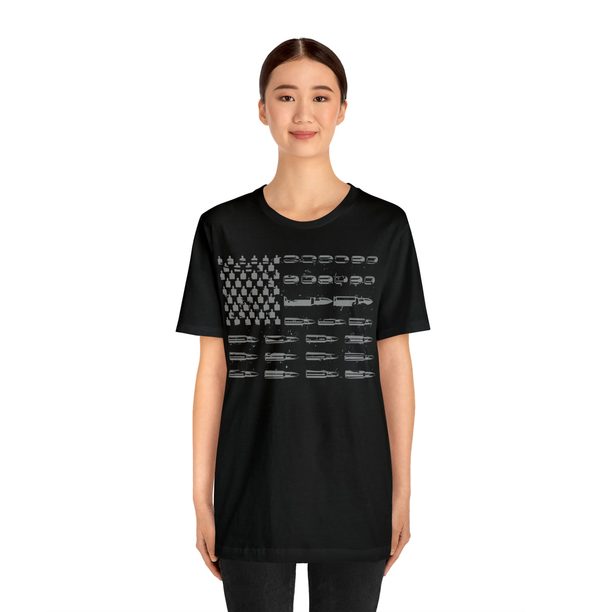 American Flag Bullets Graphic T-Shirt