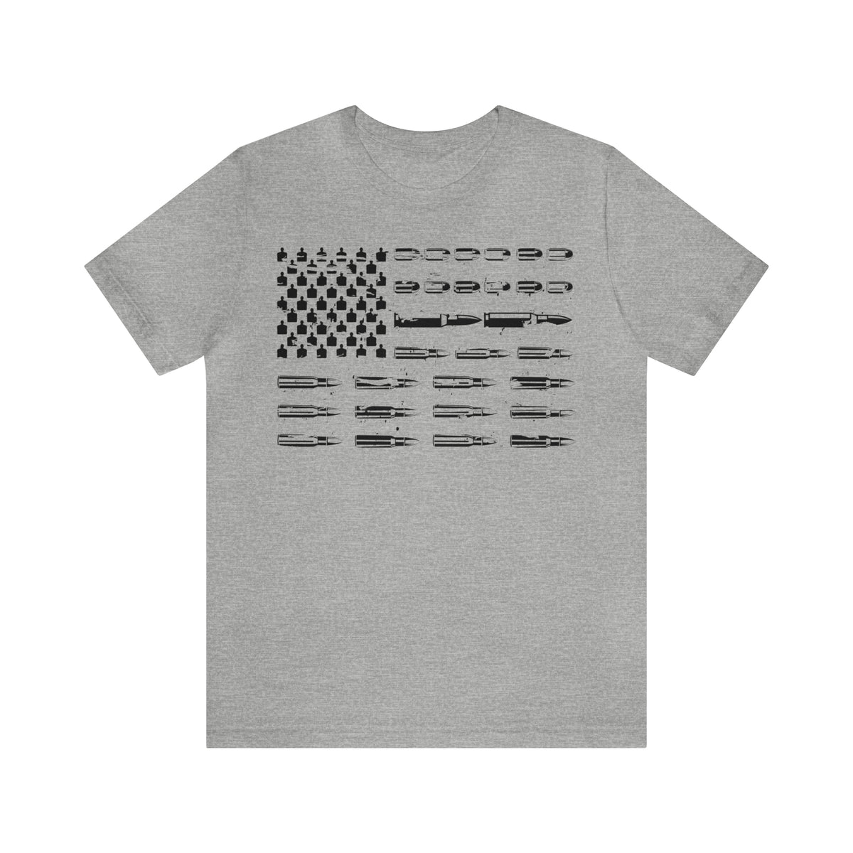 American Flag Bullets Graphic T-Shirt