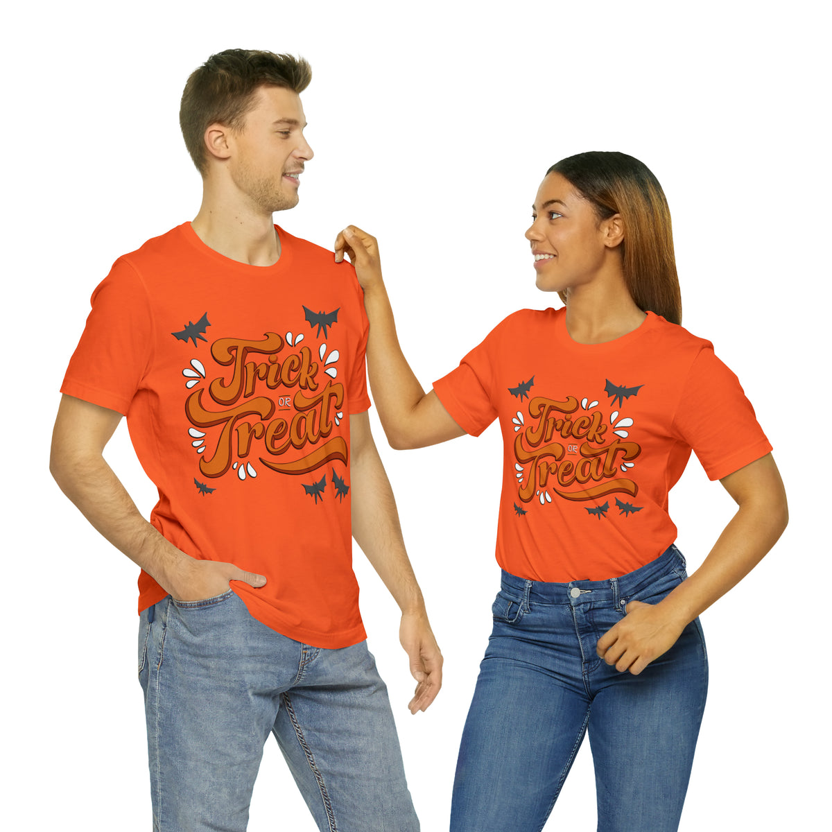 Spooktacular &#39;Trick or Treat&#39; Halloween Graphic T-Shirt