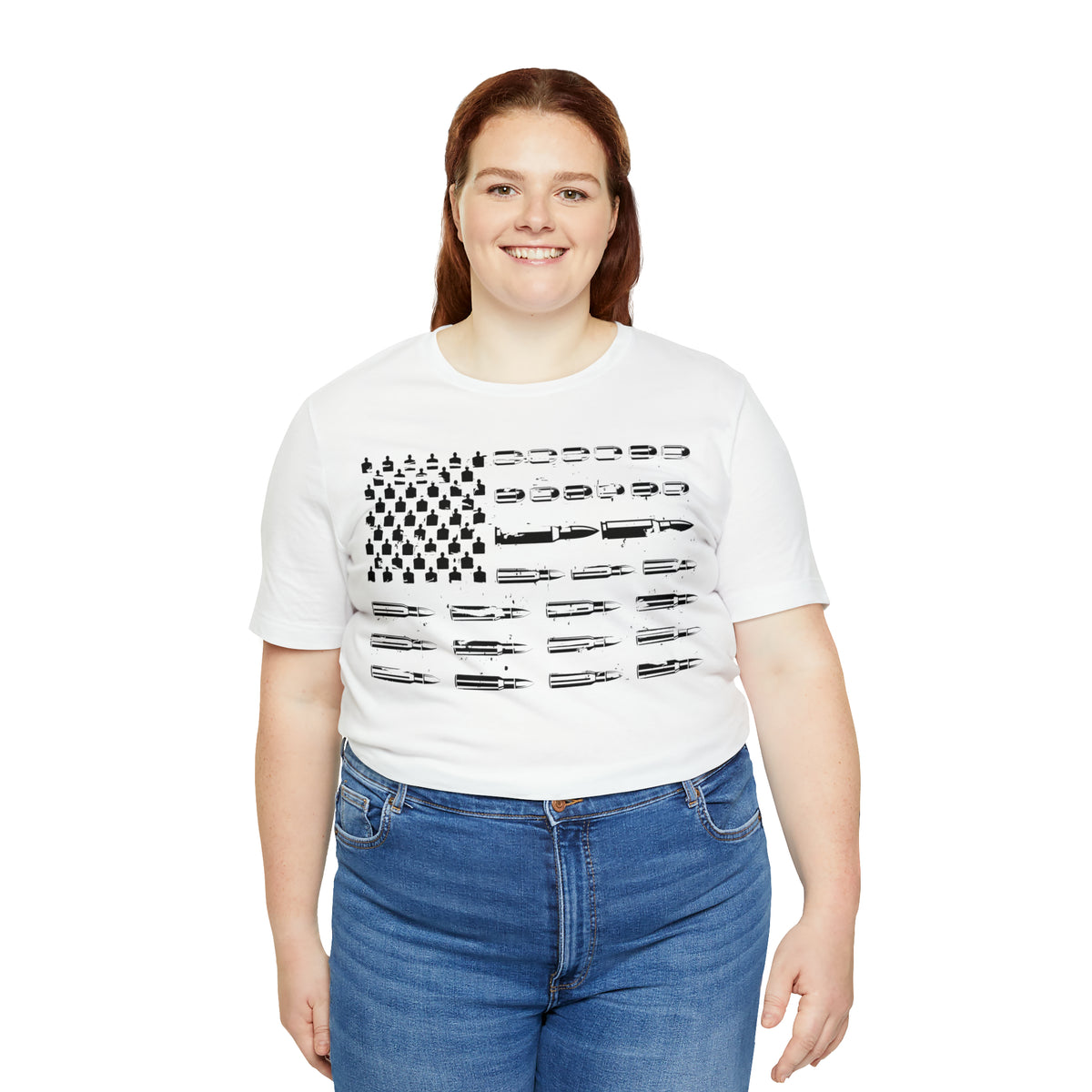 American Flag Bullets Graphic T-Shirt