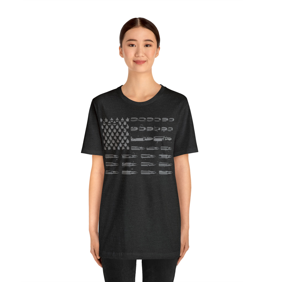 American Flag Bullets Graphic T-Shirt