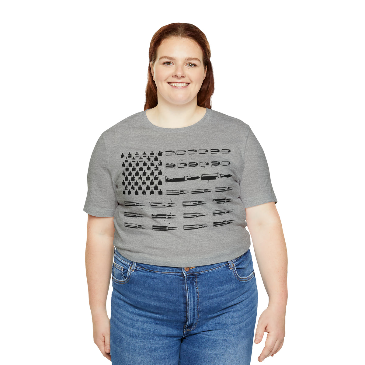 American Flag Bullets Graphic T-Shirt