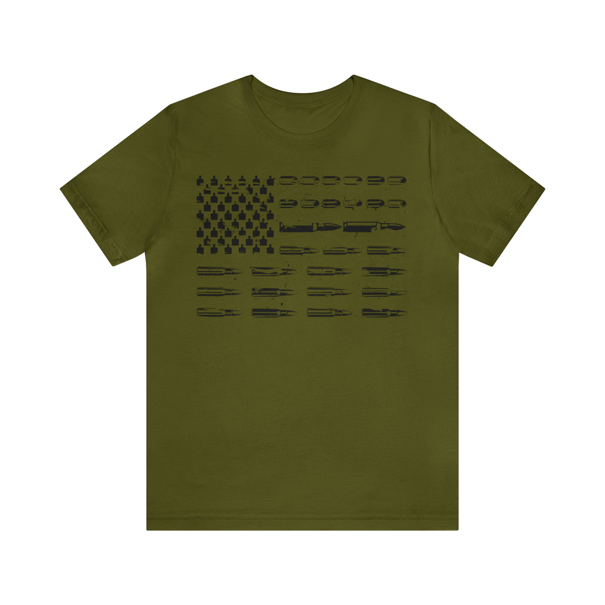 American Flag Bullets Graphic T-Shirt