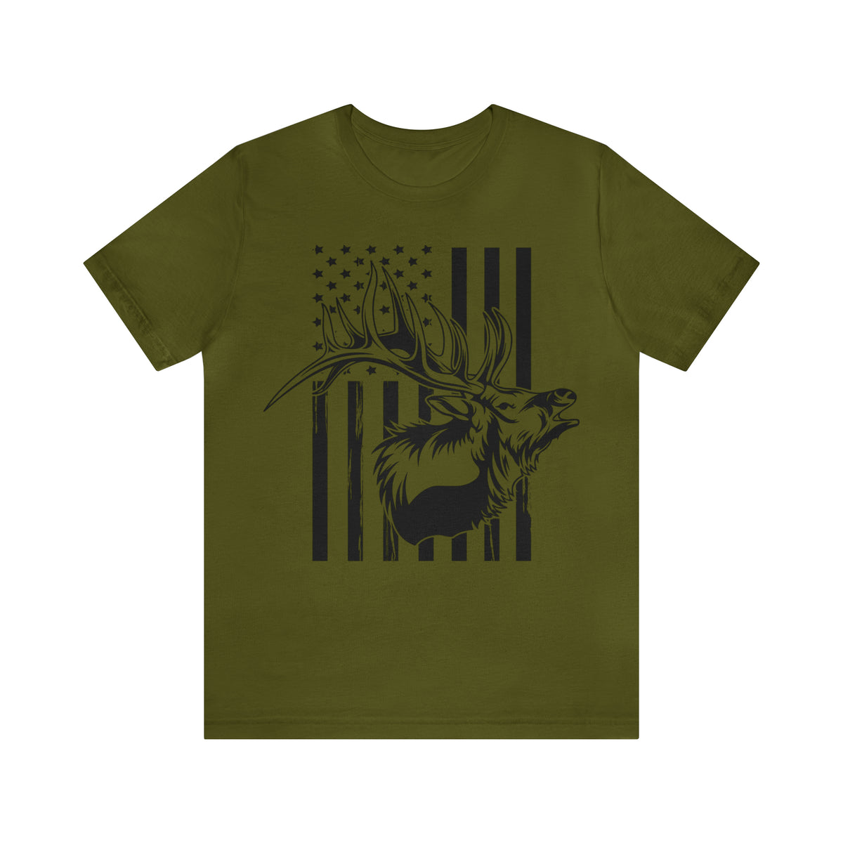 Elk Hunter Flag T-Shirt