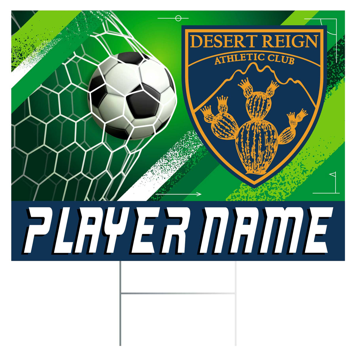 Desert Reign Soccer Yard Sign