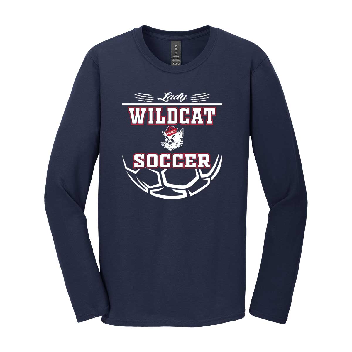 Lady Cats Soccer Long Sleeve T-Shirt