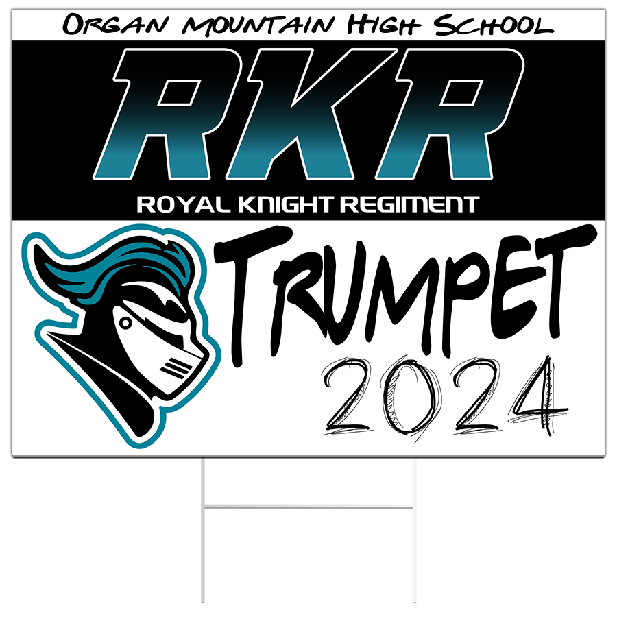 OMHS Royal Knight Regiment Yard Sign