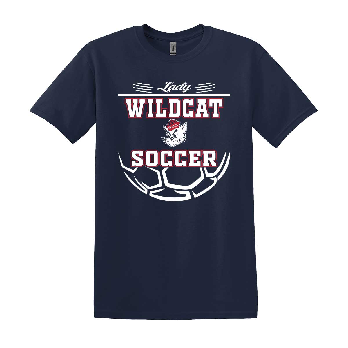 Lady Cats Soccer Cotton T-Shirt