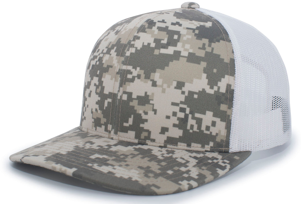 Pacific 108C Camo Snapback Trucker Cap