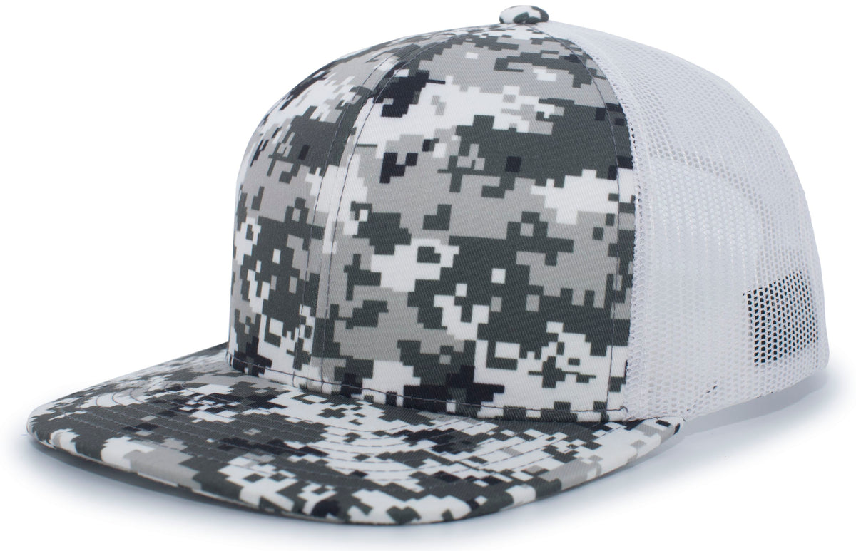 Pacific 108C Camo Snapback Trucker Cap