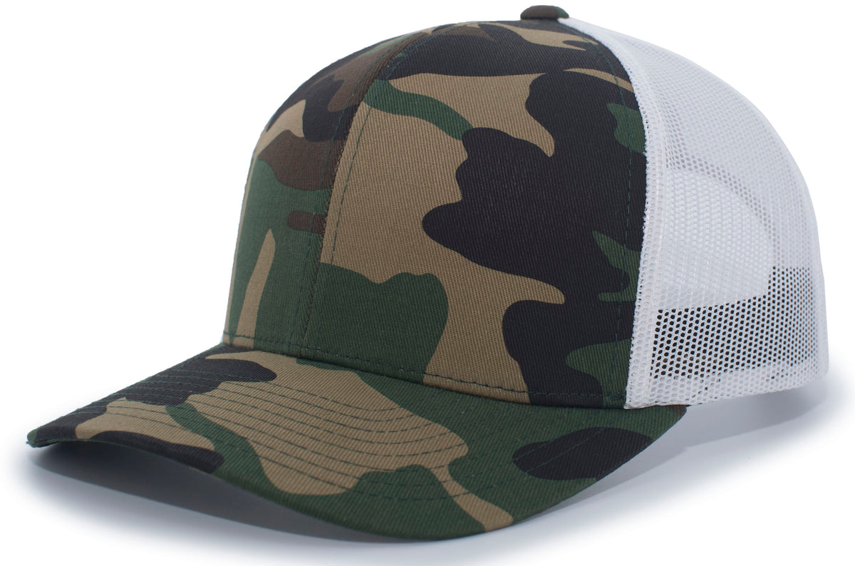 Pacific 108C Camo Snapback Trucker Cap