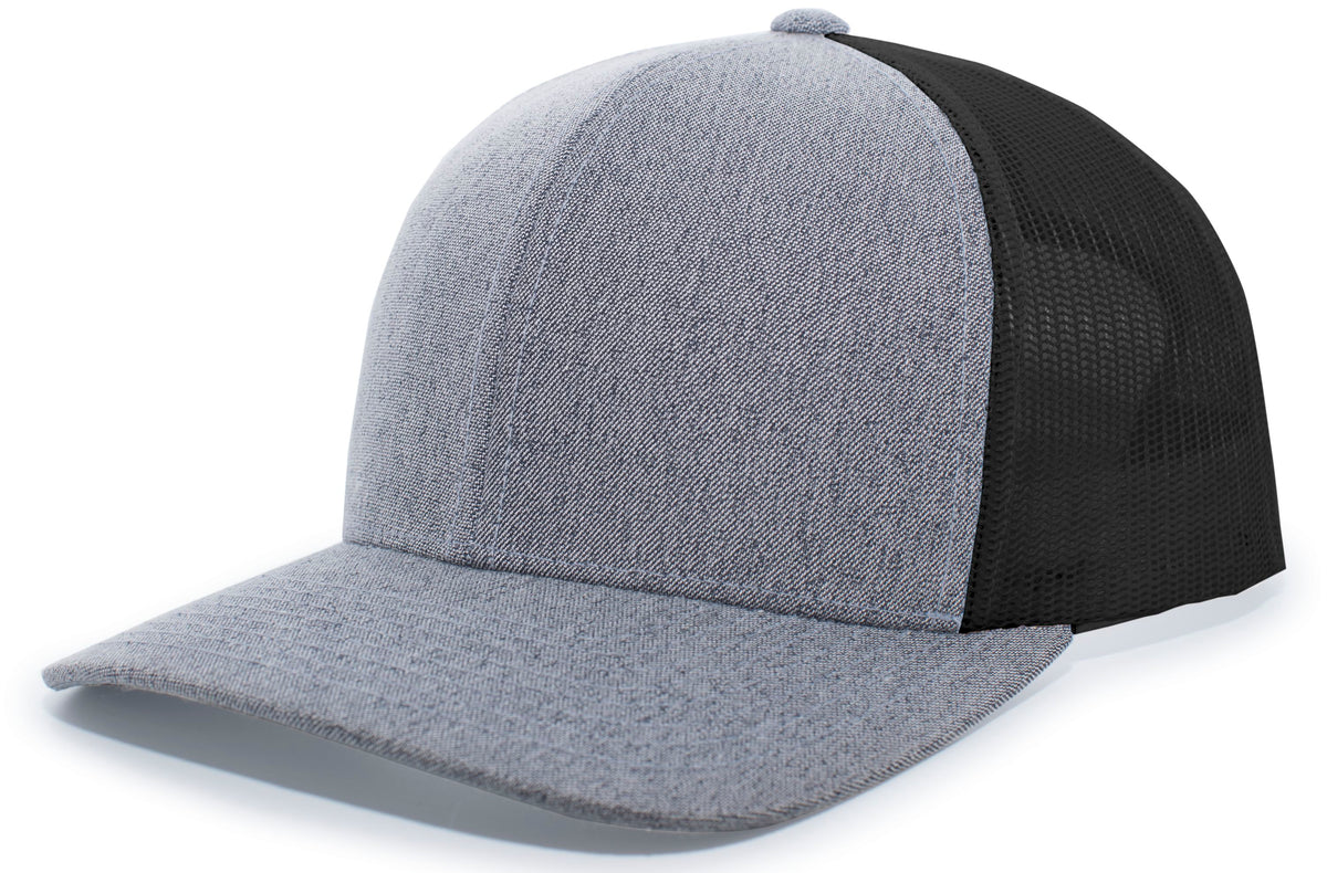 Pacific 110C Heather Trucker Snapback Cap