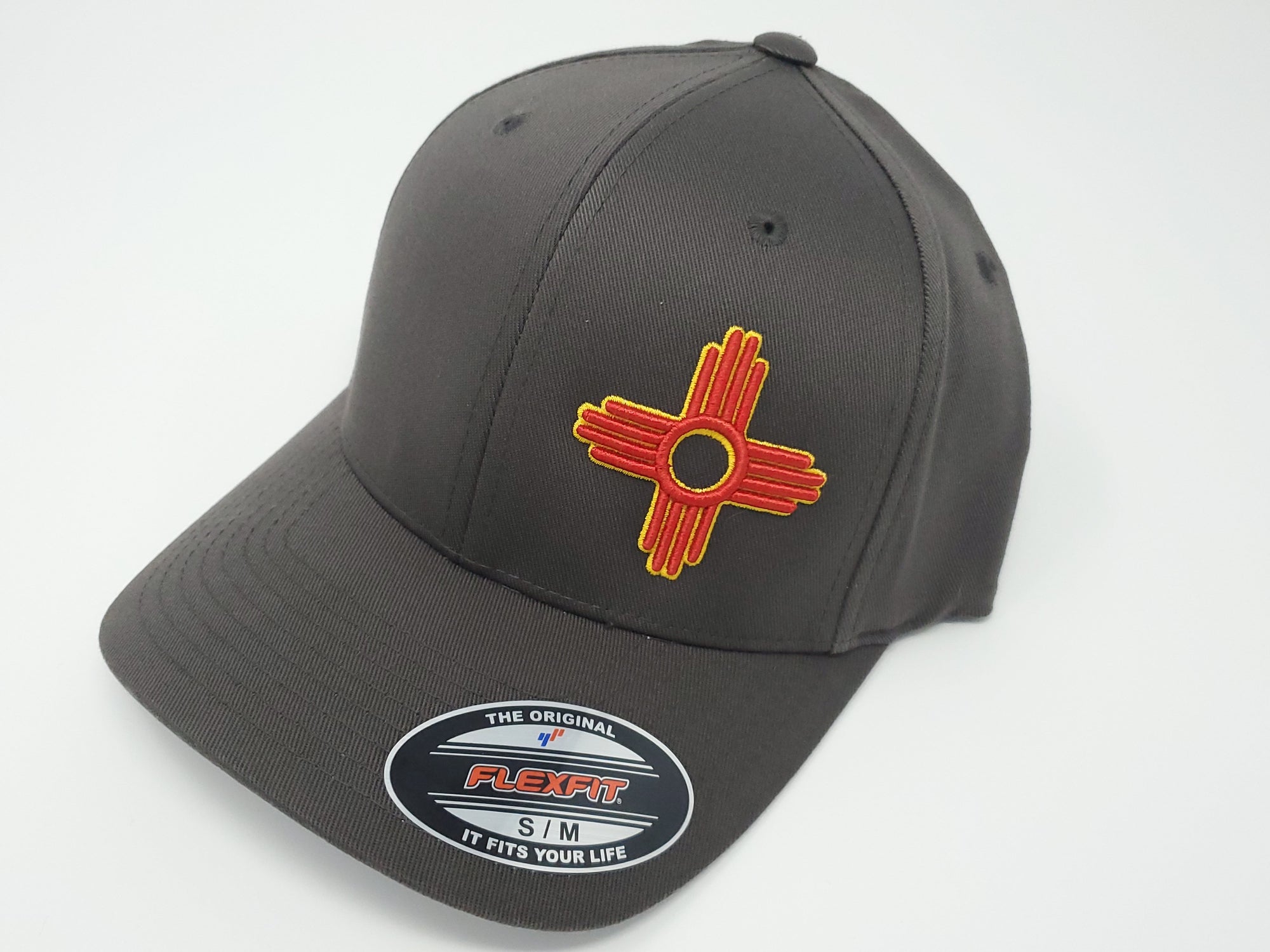 Zia Embroidered Fitted FlexFit Hat - Ragged Apparel Screen Printing and Signs - www.nmshirts.com