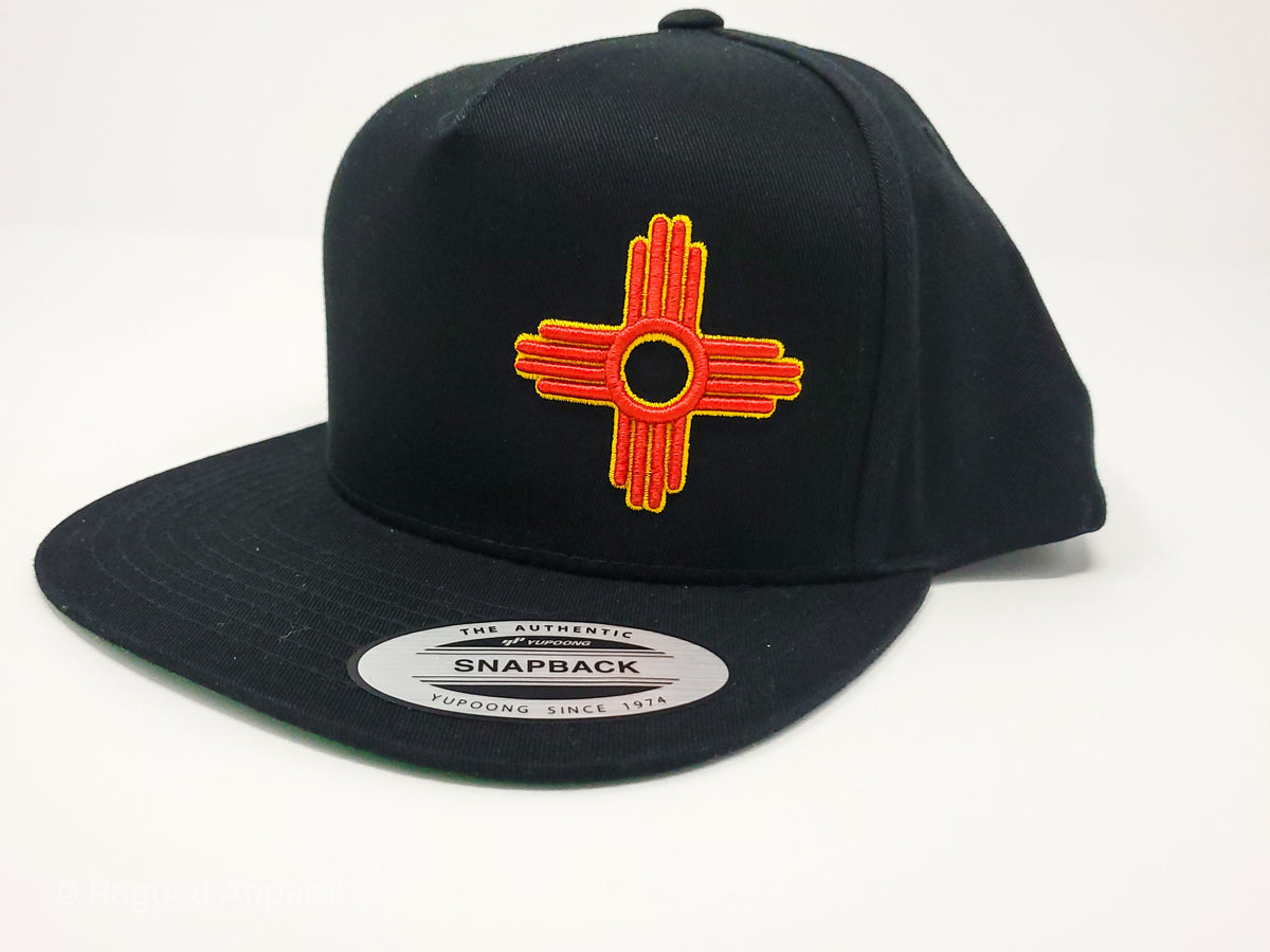 Zia Embroidered Flat Bill Snapback - Ragged Apparel Screen Printing and Signs - www.nmshirts.com