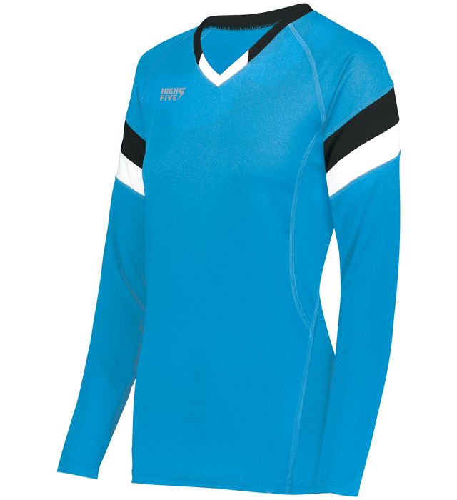 High Five 342242 Ladies TruHit Tri-Color Long Sleeve Volleyball Jersey