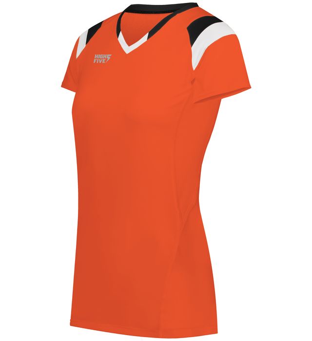 High Five 342252 Ladies TruHit Tri-Color Short Sleeve Volleyball Jersey