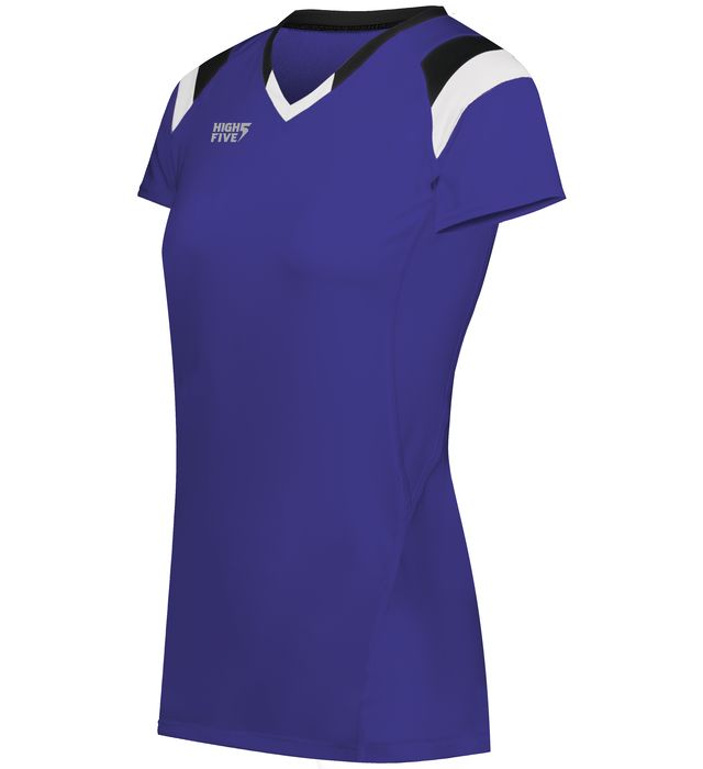 High Five 342252 Ladies TruHit Tri-Color Short Sleeve Volleyball Jersey