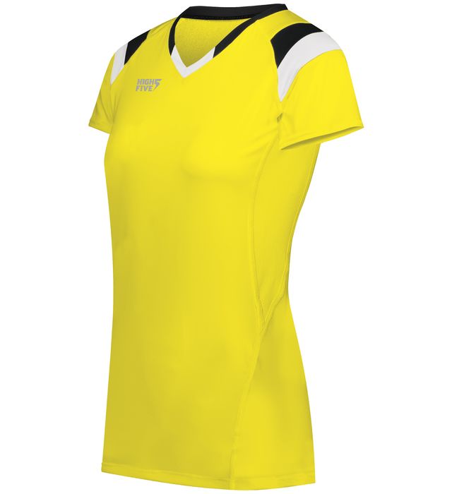 High Five 342252 Ladies TruHit Tri-Color Short Sleeve Volleyball Jersey