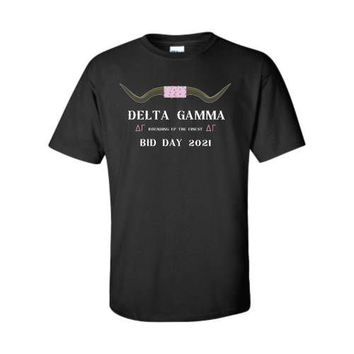 Delta Gamma Bid Day Black Shirt