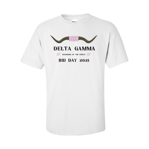 Delta Gamma Bid Day White Shirt