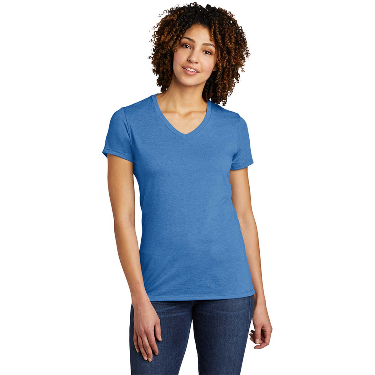 Allmade AL2018 Women&#39;s Ultra Premium Eco Sustainable Tri-blend V-Neck T-Shirt