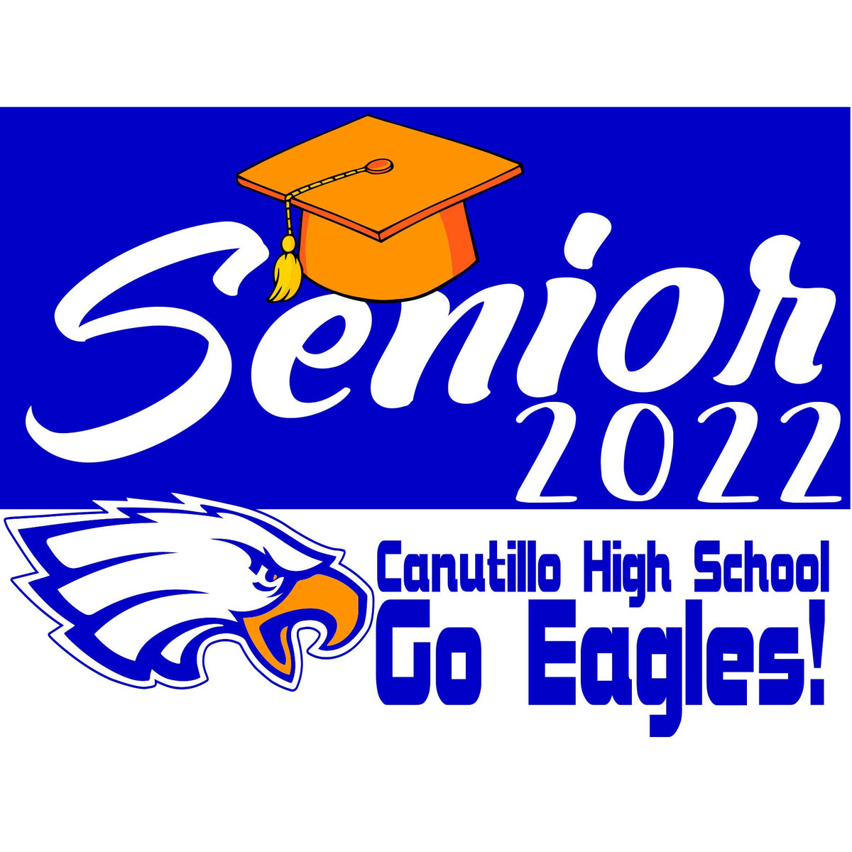 Canutillo High School Senior Yard Sign