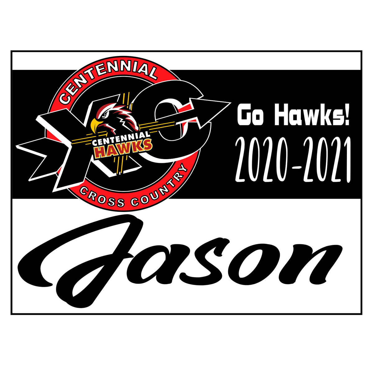 Centennial Cross Country Yard Sign