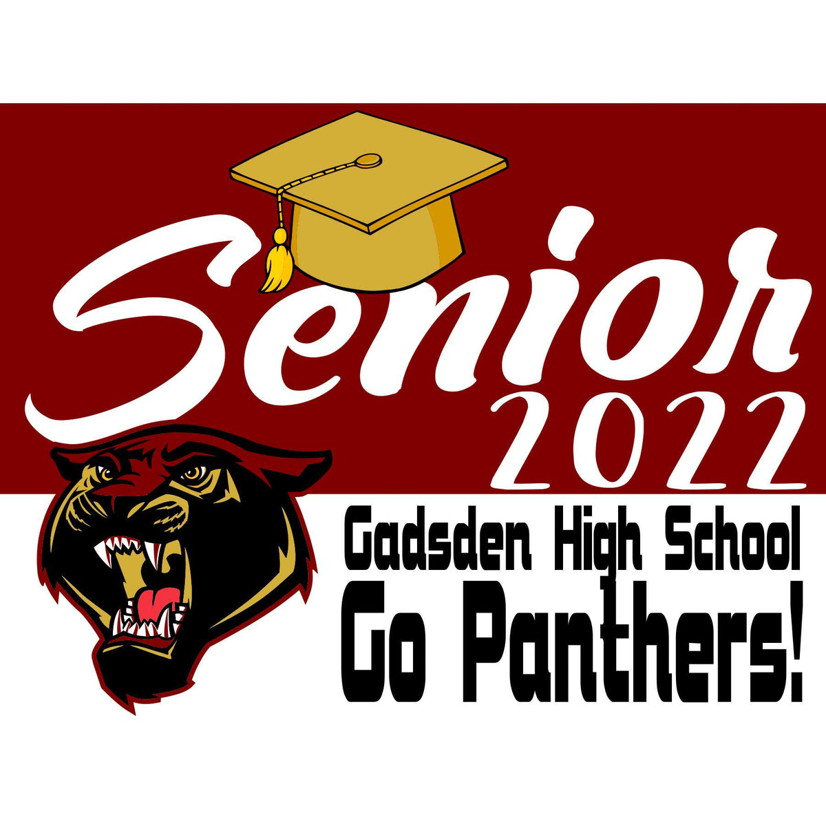 Gadsden High School Senior Yard Sign