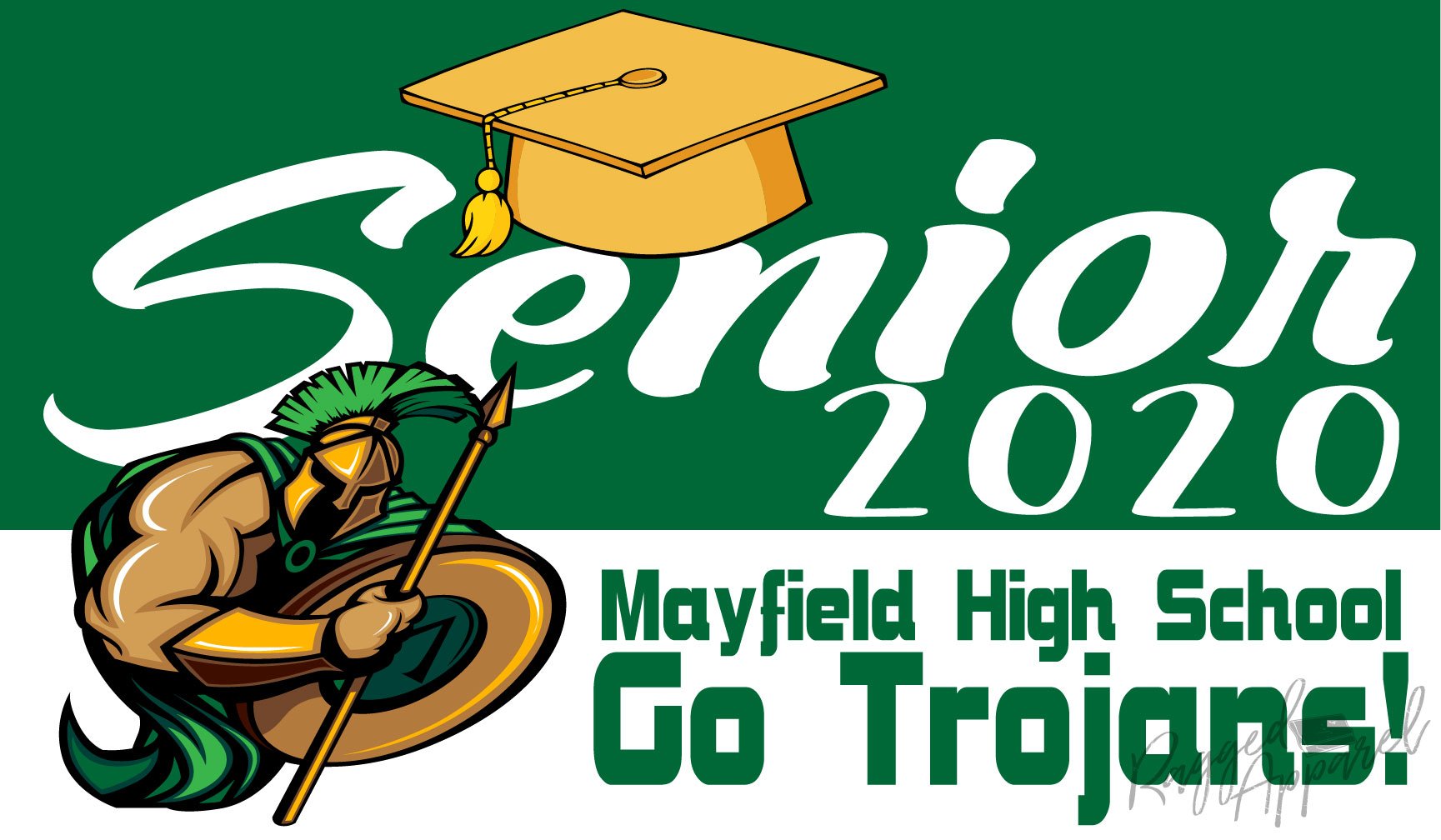 Mayfield High School Vehicle Magnet - Ragged Apparel Screen Printing and  Embroidery, image size:1729x1008