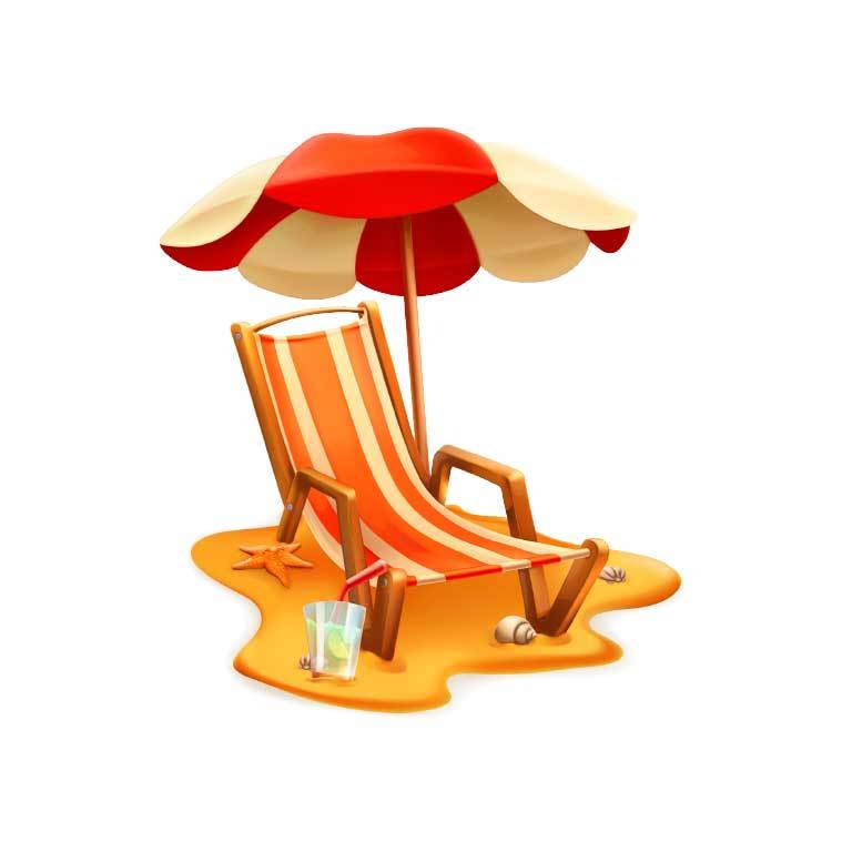 Beach Umbrella Graphic Decal - Ragged Apparel Screen Printing and Signs - www.nmshirts.com