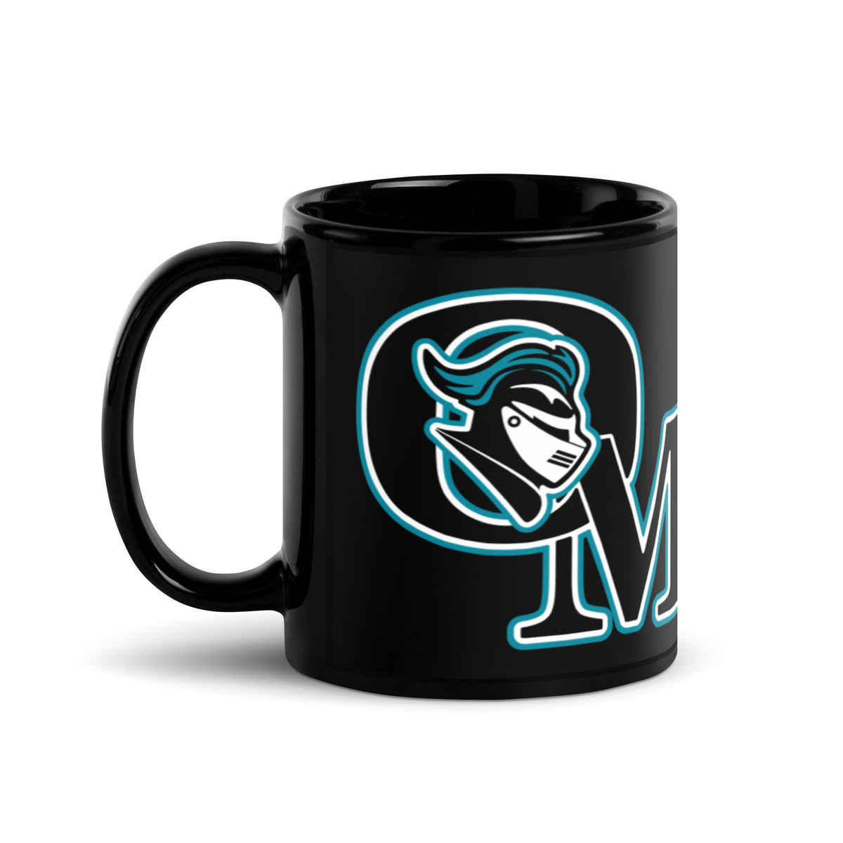Organ Mountain High School Knights Logo Black Coffee Mug