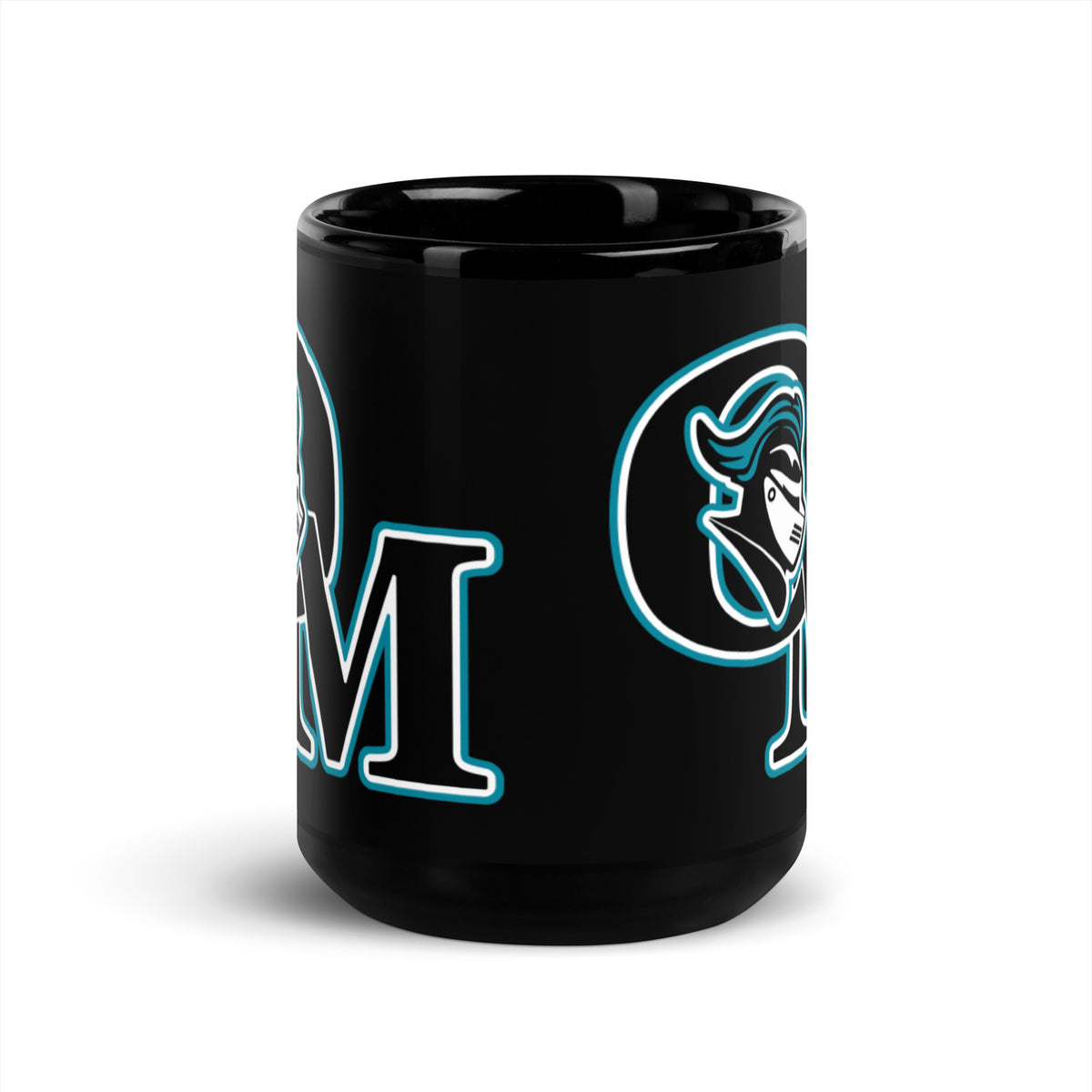 Organ Mountain High School Knights Logo Black Coffee Mug