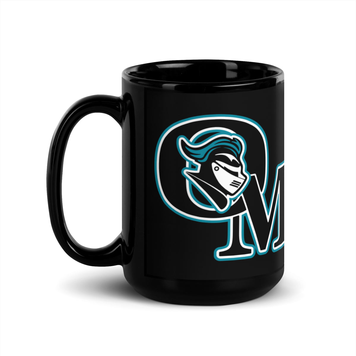 Organ Mountain High School Knights Logo Black Coffee Mug