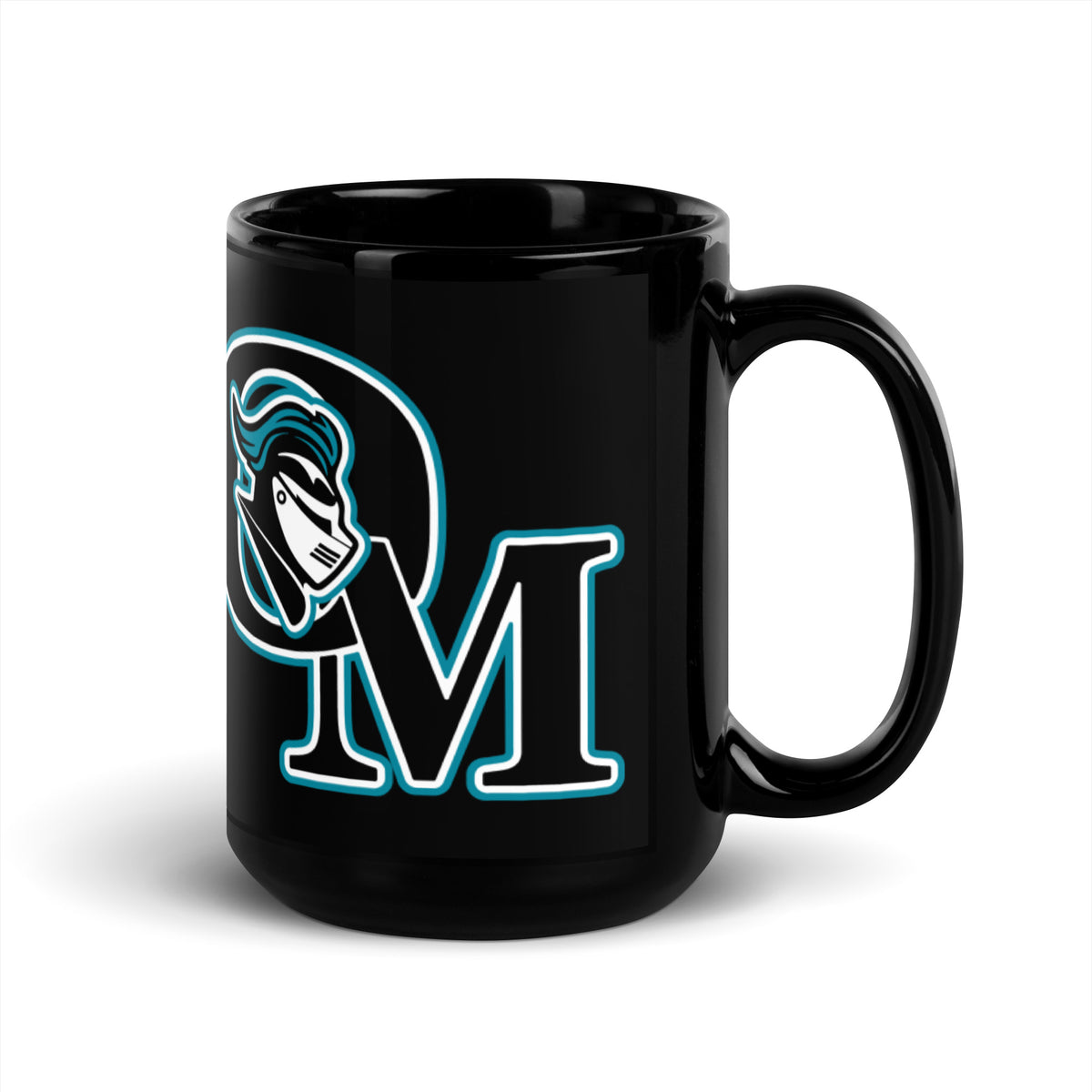 Organ Mountain High School Knights Logo Black Coffee Mug