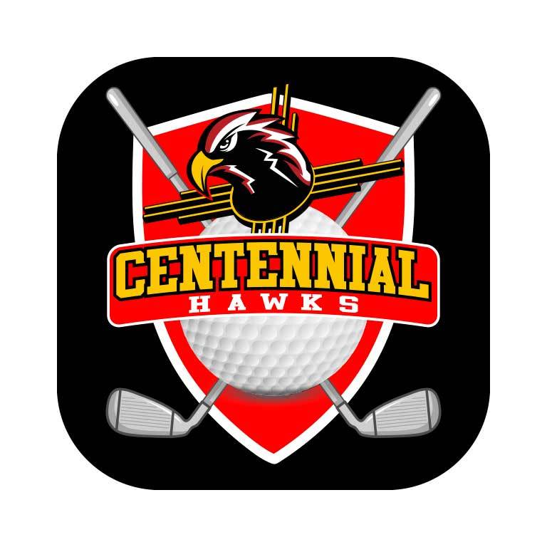 Centennial Hawks Golf Graphic Decal - Ragged Apparel Screen Printing and Signs - www.nmshirts.com