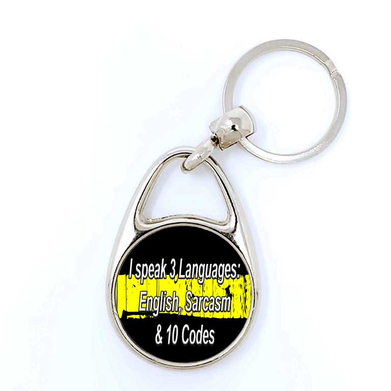Dispatcher/EMS Thin Yellow Line Keychain - Ragged Apparel Screen Printing and Signs - www.nmshirts.com