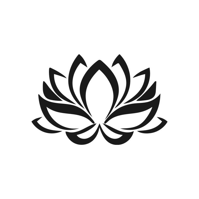 Love Lotus Flower Vinyl Sticker Graphic Decal - Ragged Apparel Screen Printing and Signs - www.nmshirts.com