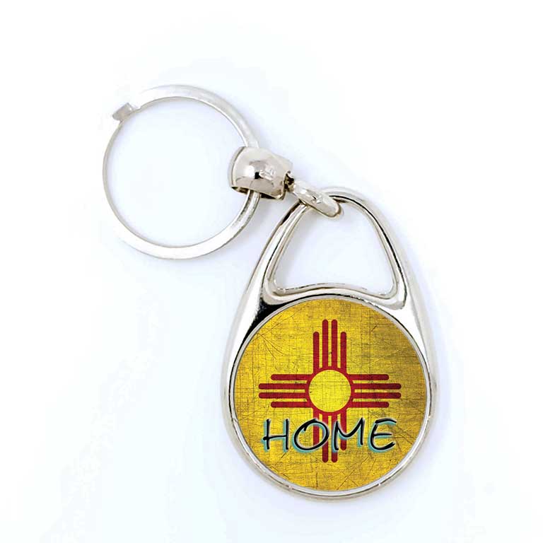 New Mexico Zia Home Keychain - Ragged Apparel Screen Printing and Signs - www.nmshirts.com