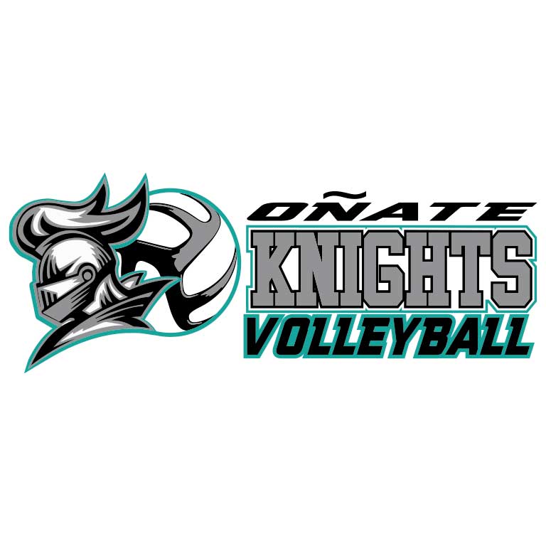 Onate High School Knights Volleyball Graphic Decal - Ragged Apparel Screen Printing and Signs - www.nmshirts.com